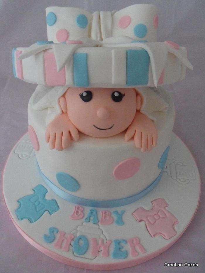 Baby Box Surprise Cake