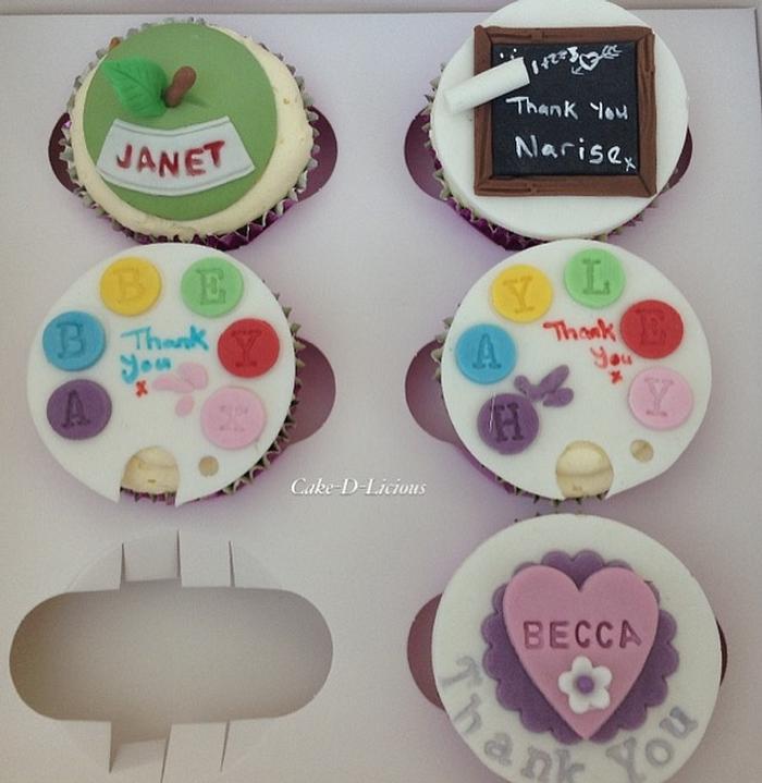 Teacher cupcakes