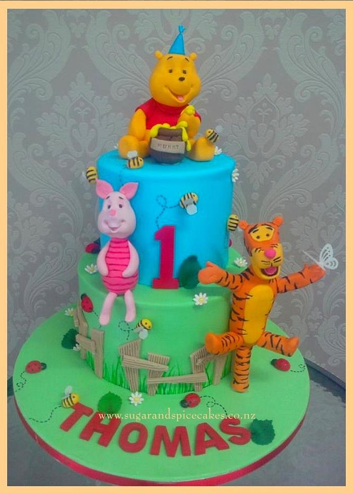 Pooh Bear and Friends Cake