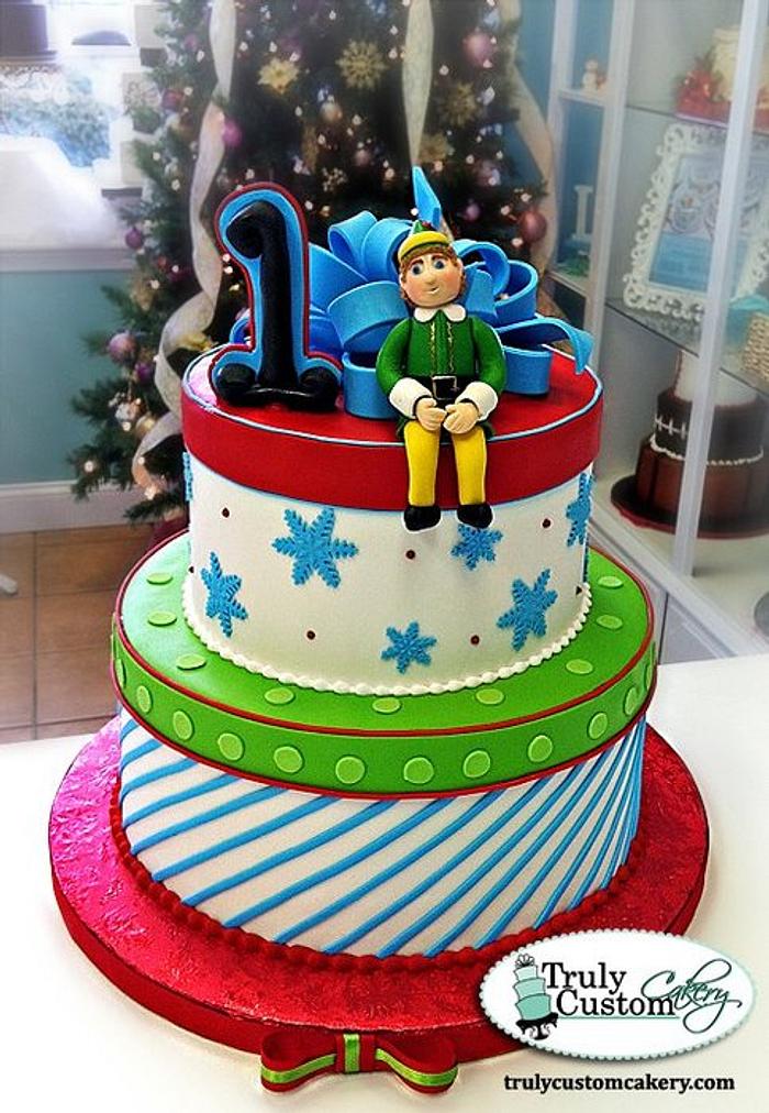 Elf Theme Cake