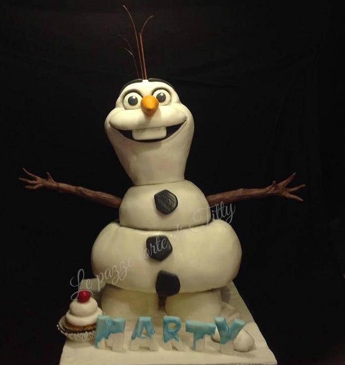 Olaf cake 3D ( Frozen )