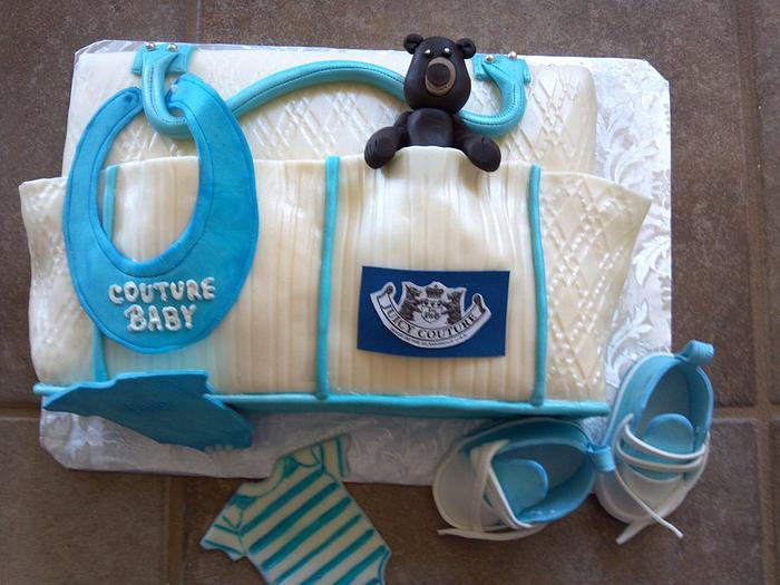 Juicy Couture Baby Bag Cake