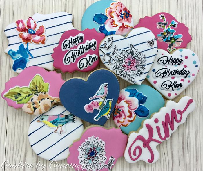 Joules Brand Floral Inspired Birthday Cookies 