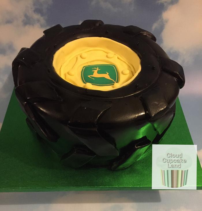 Tractor Tyre Cake