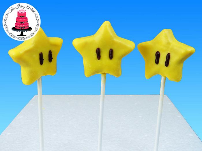 Super Mario Star Cake Pops! 