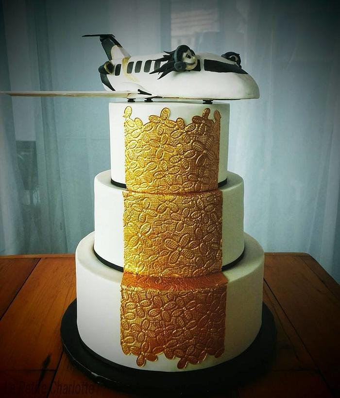 Airplane pilot Wedding cake