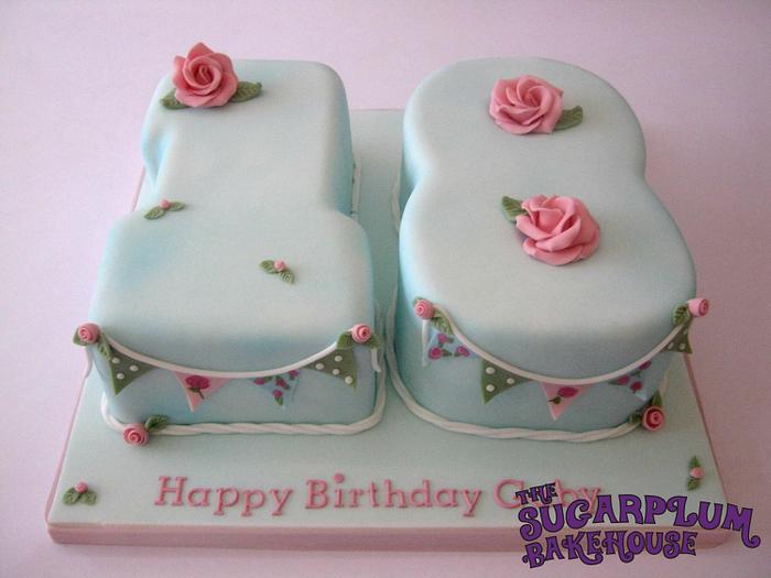 Cath Kidston Inspired 18th Birthday Cake