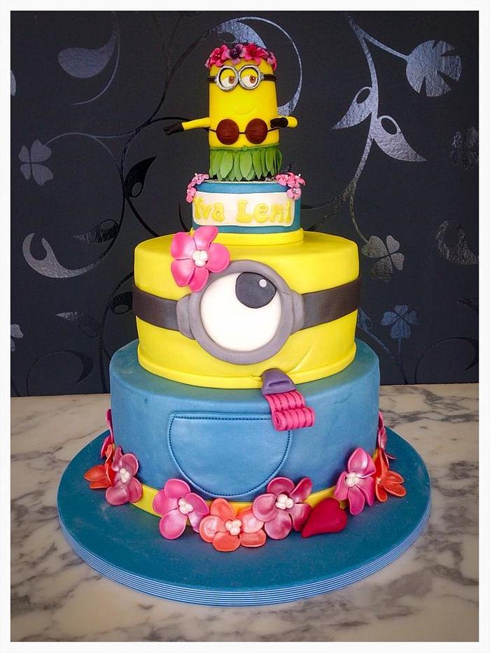 Minion Birthday Cake for girls