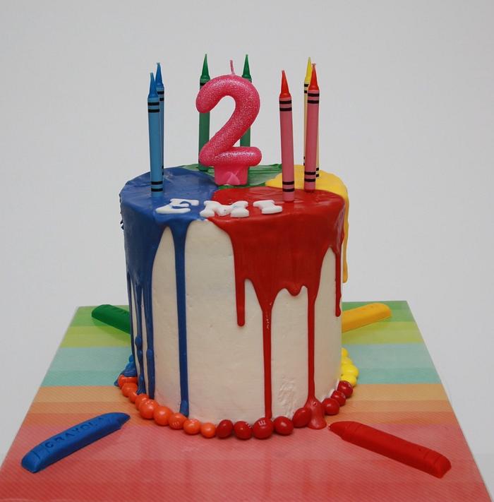 Crayola themed cake