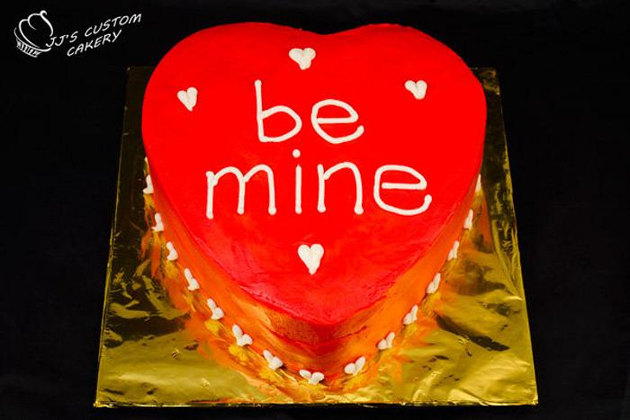 Be Mine- Valentine's Day Heart Cake