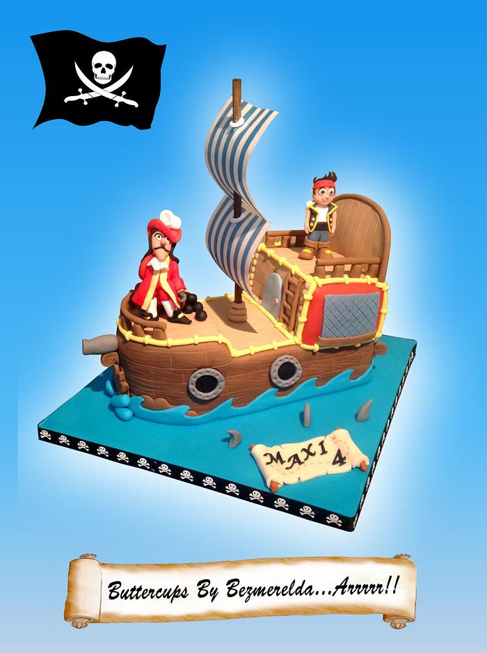 Jake And The Neverland Pirates ship cake
