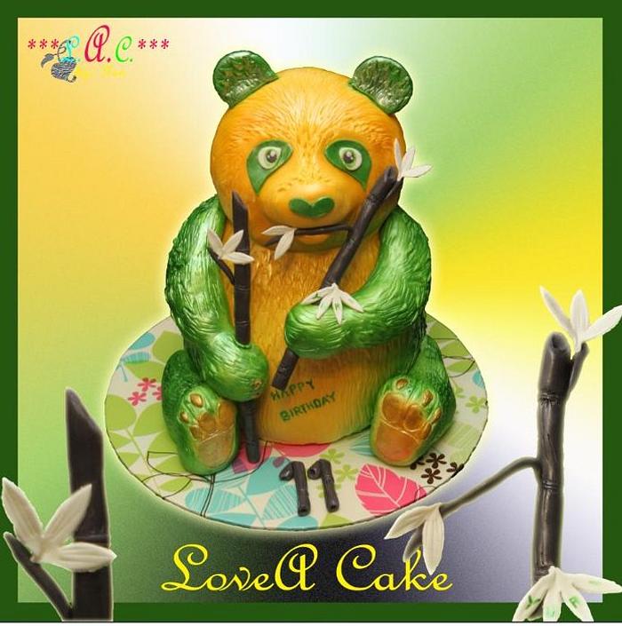 Fantsy Panda-themed Birthday Cake