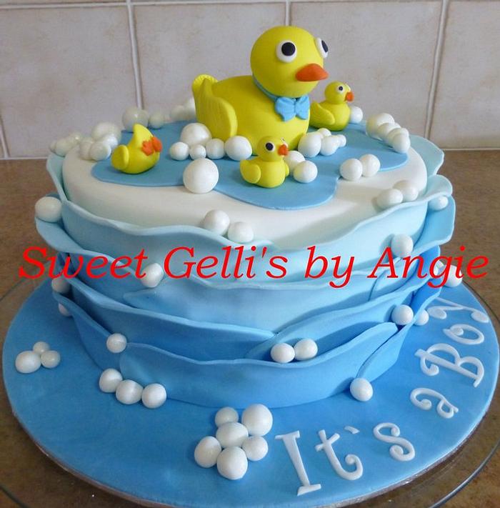 Baby Shower Duck Themed Cake
