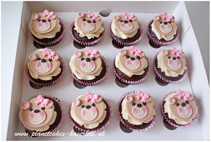Sweet teddy bear cupcakes