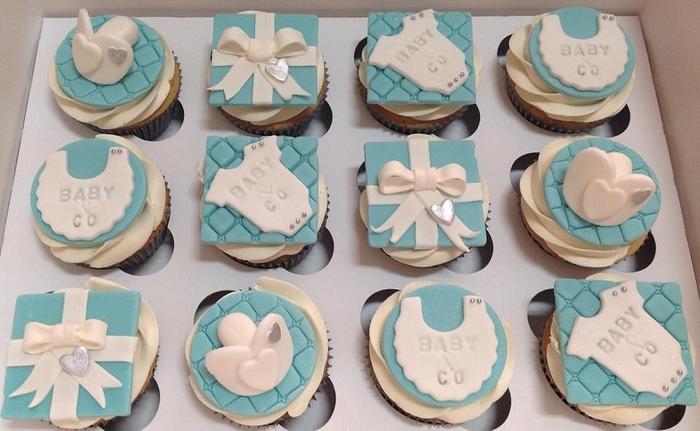 Baby & Co Inspired Baby Shower Cupcakes
