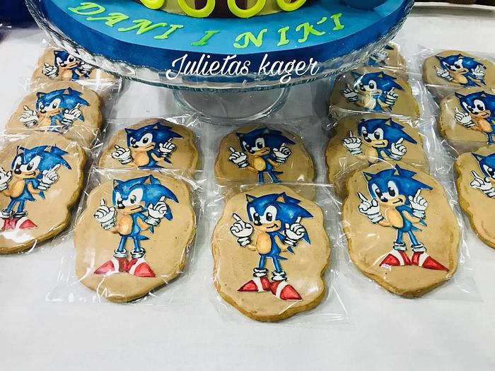 Sonic inspired cookies!