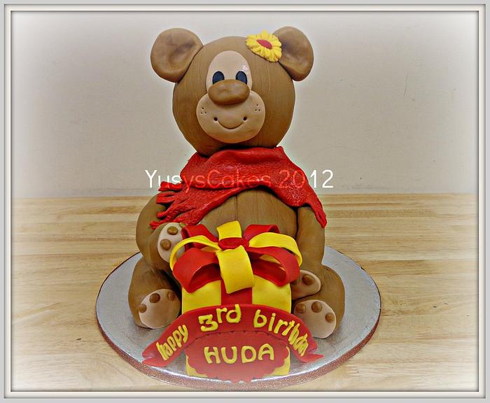 3D Teddy Bear Cake