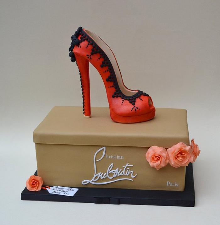 Christian Louboutin Stiletto Shoe Cake