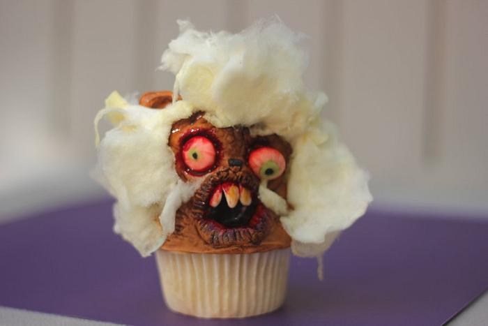 Ugly Zombie Cupcake