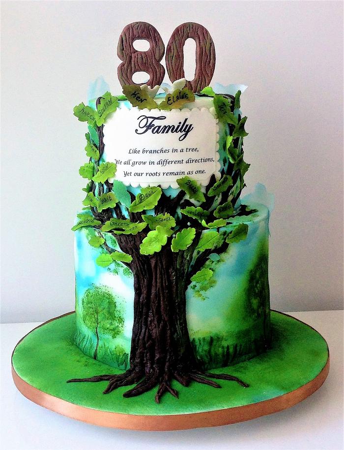 Family tree cake