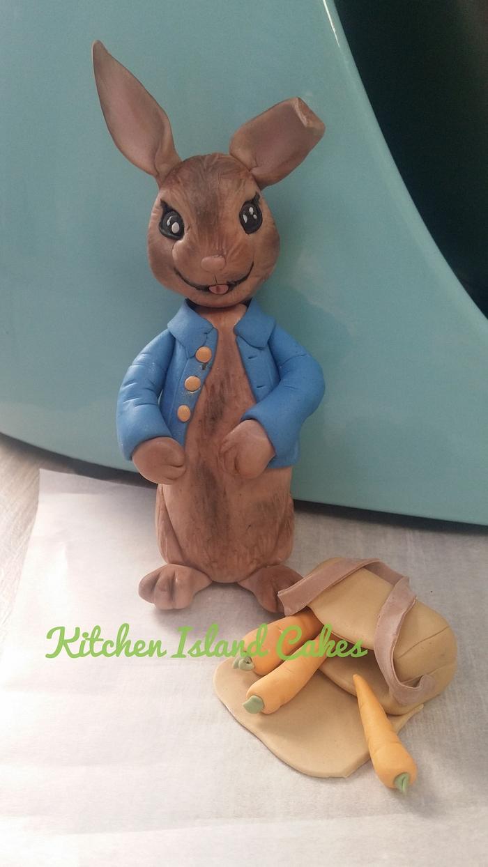 Peter Rabbit cake topper