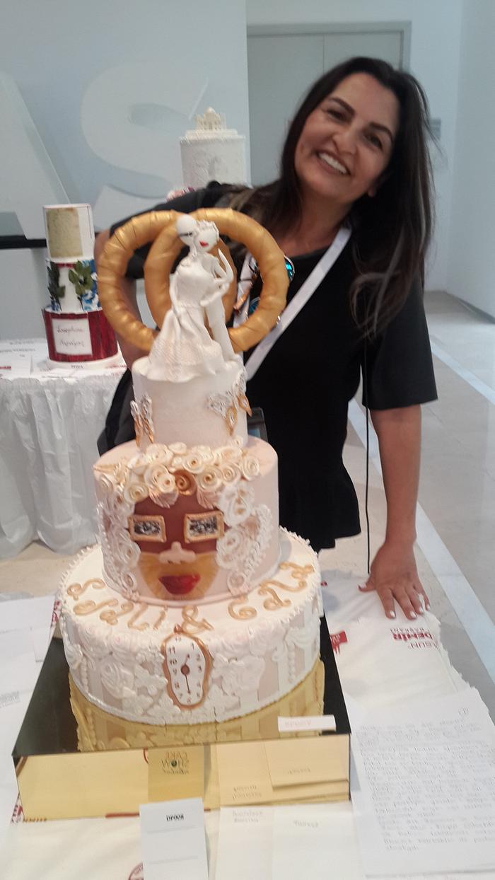 Salvador Dali & Gala Wedding Cake