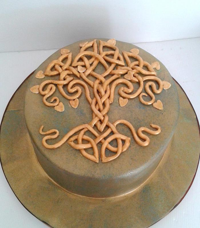 Celtic Tree of Life Cake