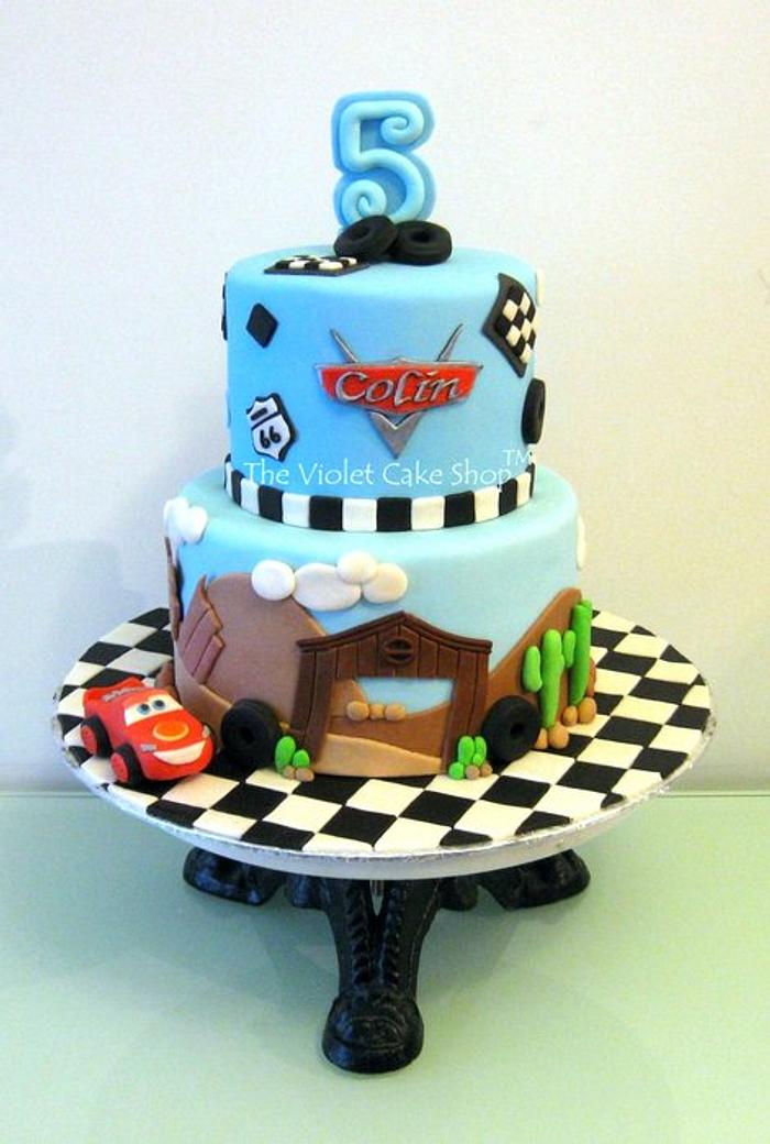 Disney Cars Cake for My Son's 5th