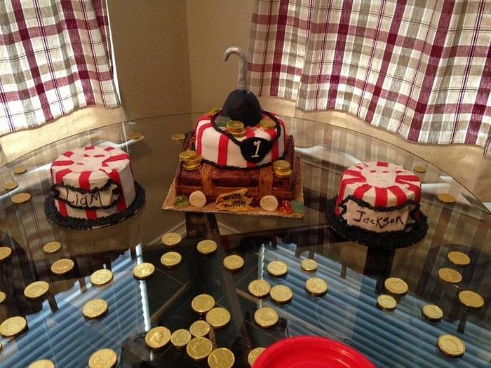 Pirate Birthday and smash cakes for a first birthday