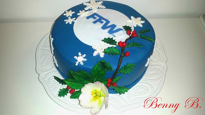 Christmas cake for the corporate party