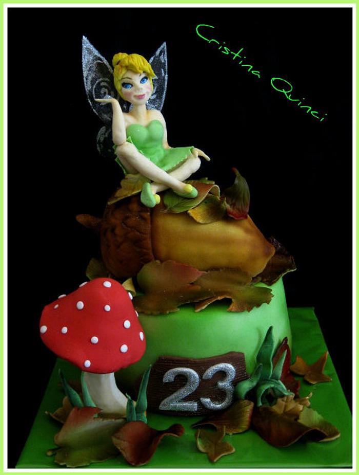  with autumn tinkerbell cake