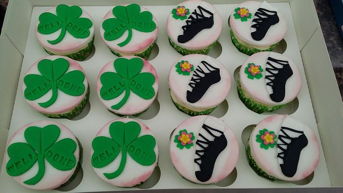 Irish dancing cupcake toppers