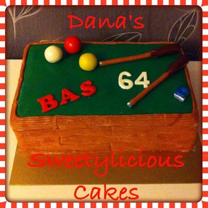 Biljart snooker cake