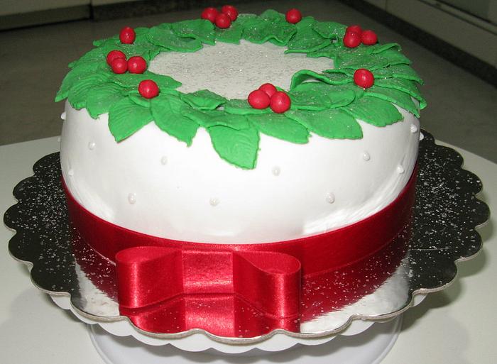 Simple Christmas cake.