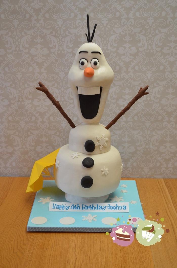Olaf the snowman cake