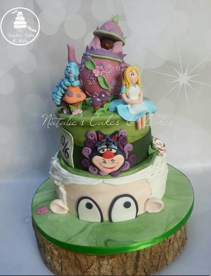 Alice in wonderland Mad Hatter birthday cake