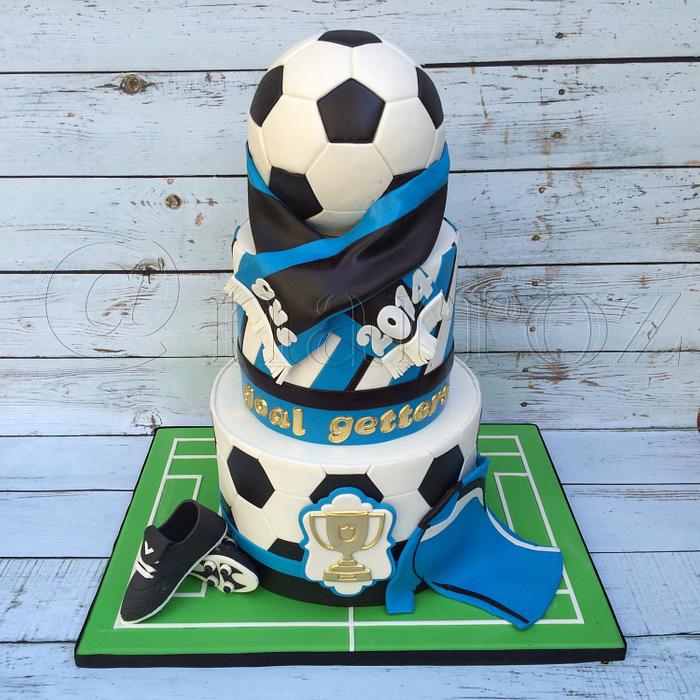Soccer team cake
