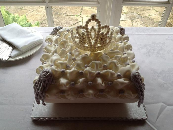 Princess Pillow Cake with Edible Tiara!