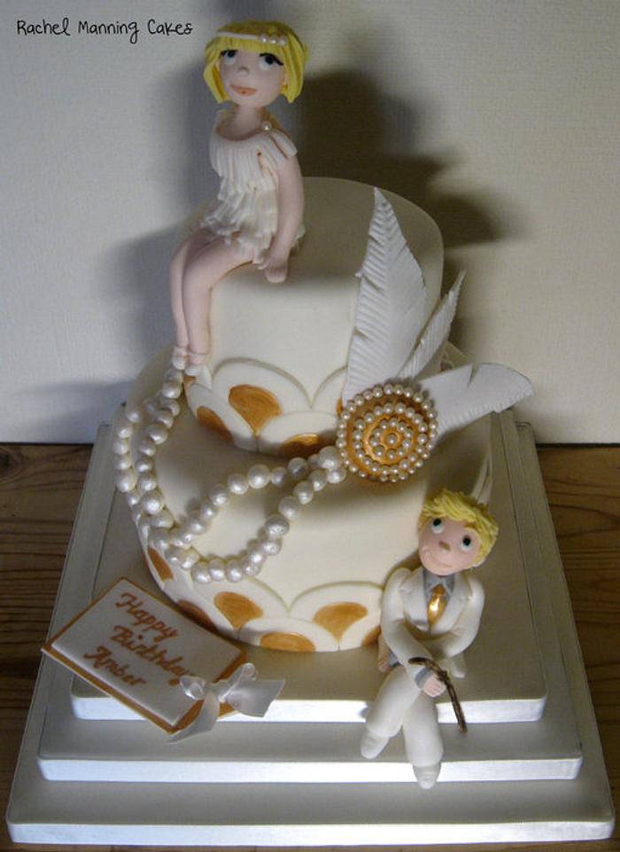 The Great Gatsby inspired Cake Art Deco