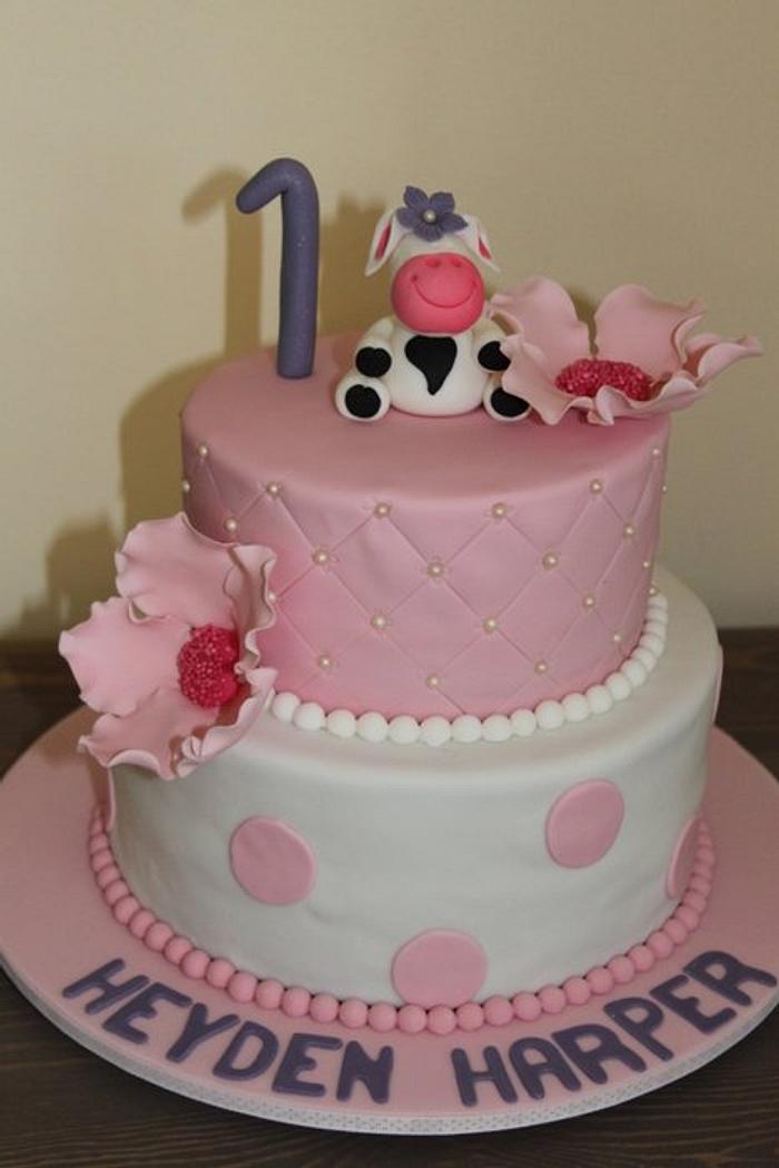 1st Birthday Cake and Cupcakes