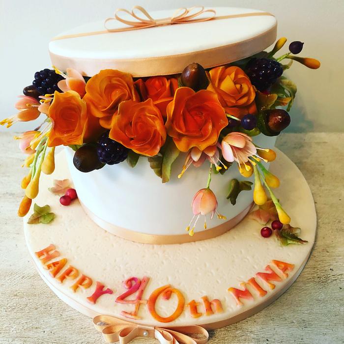 Autumnal themed cake