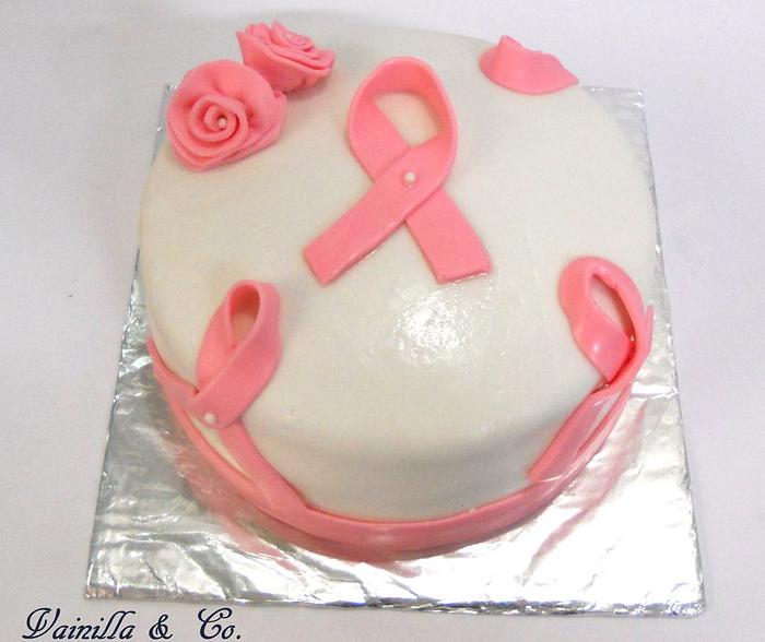BREAST CANCER AWARENESS CAKE!!!