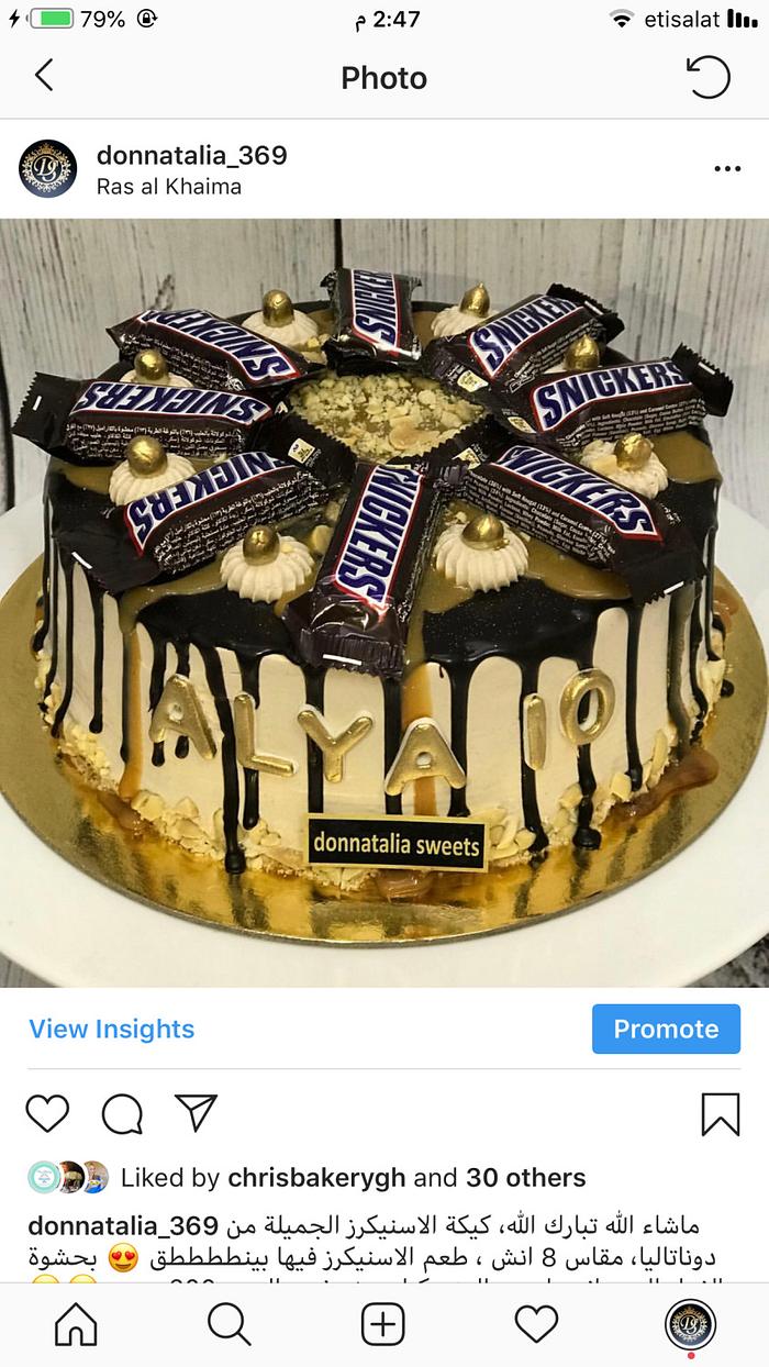 Snickers cake