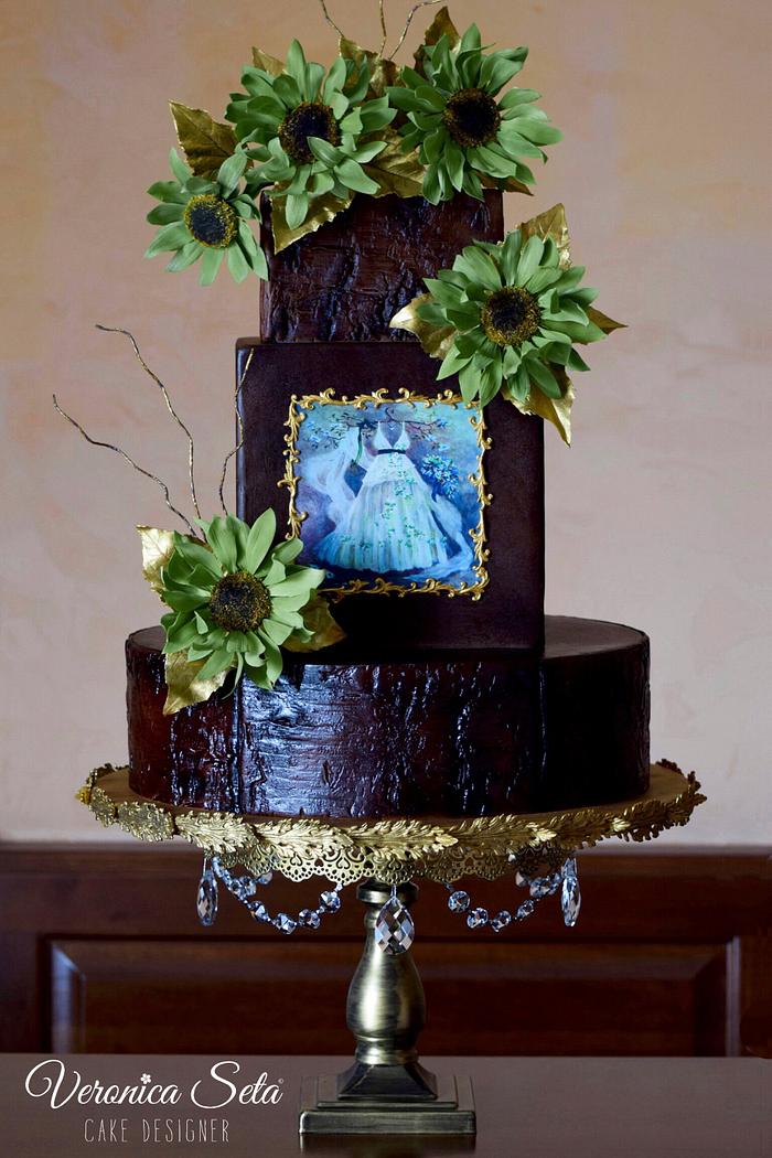 A wedding Rustic cake