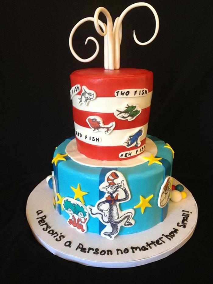 Dr Suess baby Shower Cake
