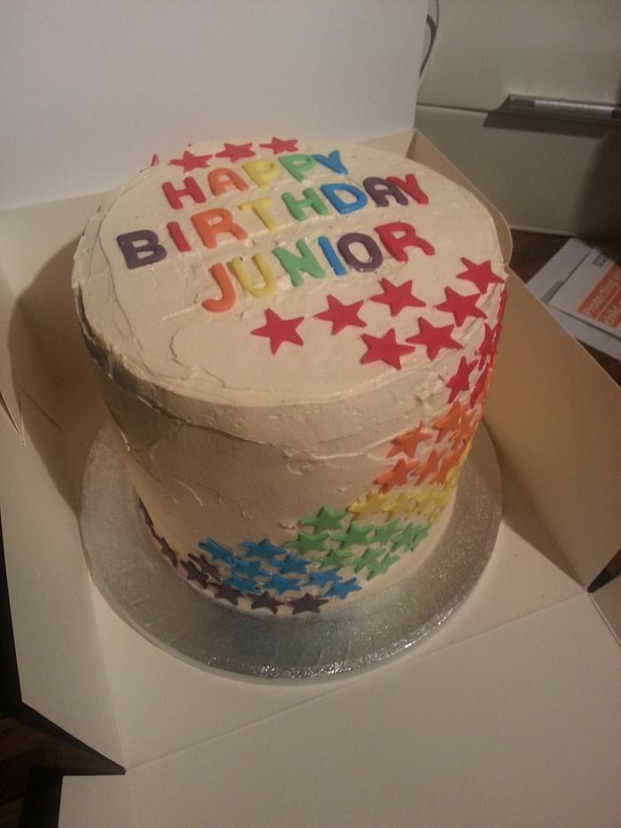 Rainbow Star Cake