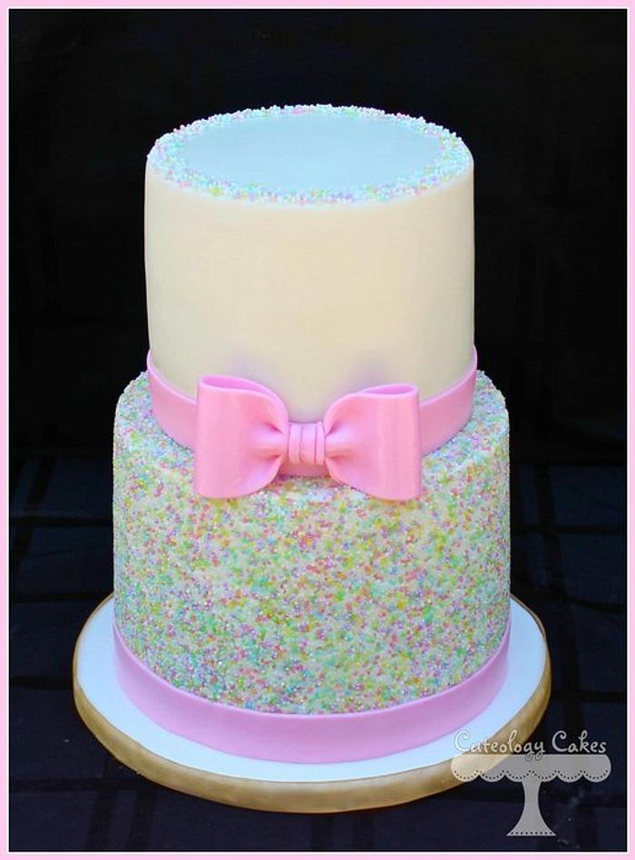 Pastel Sprinkles Cake (and smash cake) 