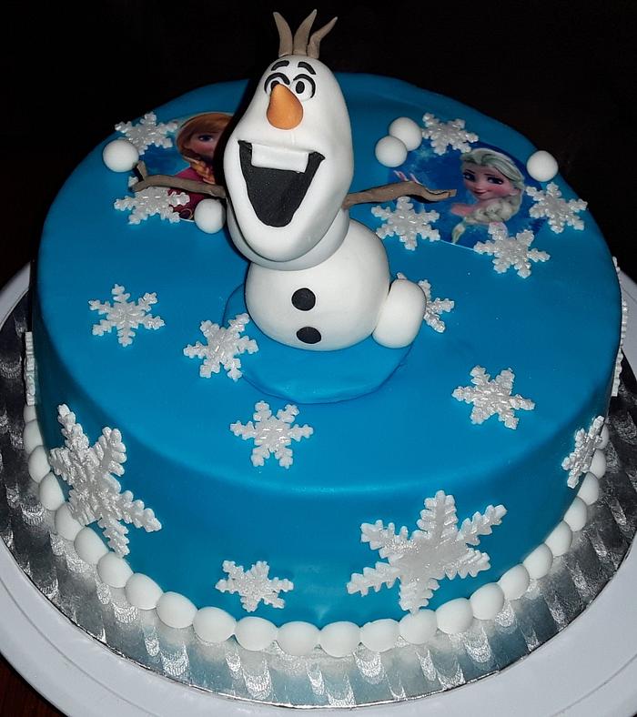 Frozen cake.