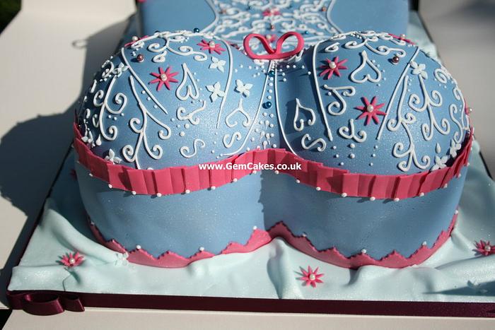 Elegant corset cake for young lady's 18th birthday