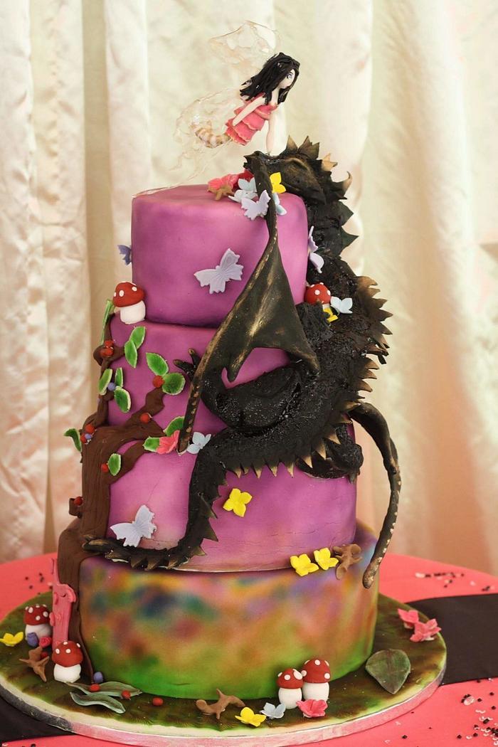 Mystical wedding cake